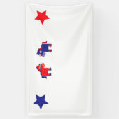 Democraat Donkey Spandoek (Verticaal)