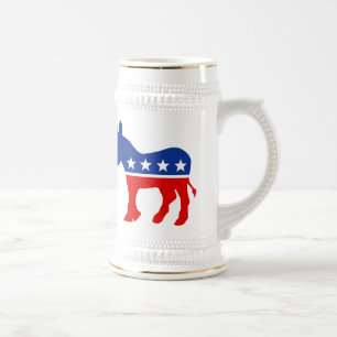 Democraat Donkey Stein Bierpul