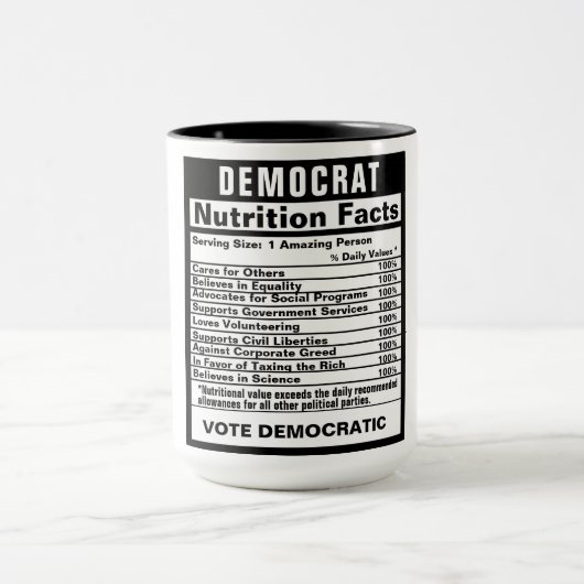 Democraat Funny Gift Mok (Midden)