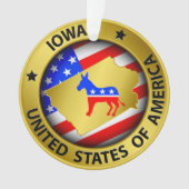 Democraat Iowa Ornament - SRF (voorkant)