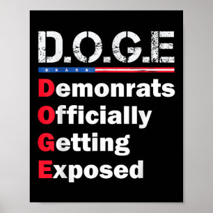 Democraat officieel ontmaskerd, Trump 2025 Poster