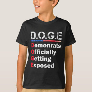 Democraat officieel ontmaskerd, Trump 2025 T-shirt