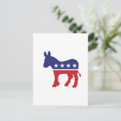 Democraat Origin Donkey Briefkaart (Staand voorkant)