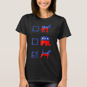 Democraat Republikeinse Stem Hond T-shirt