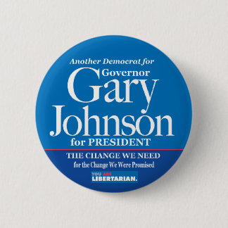 Democraat voor Gary Johnson Button