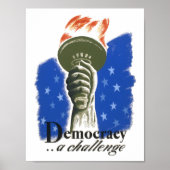 Democracy A Challenge Poster (Voorkant)