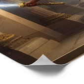 Democracy Defender Lady Liberty SciFi Fantasy Art Poster (Hoek)