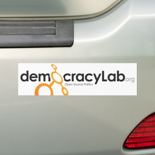 DemocracyLab bumper sticker (Op auto)
