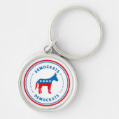 Democrat Metal Sleutelhanger (Voorkant)