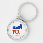 Democrat Metal Sleutelhanger (Voorkant)