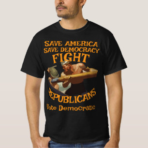 DEMOCRAT ZL X1 KP PARTIJ STEM VERKIEZING KOSTEN TE T-SHIRT