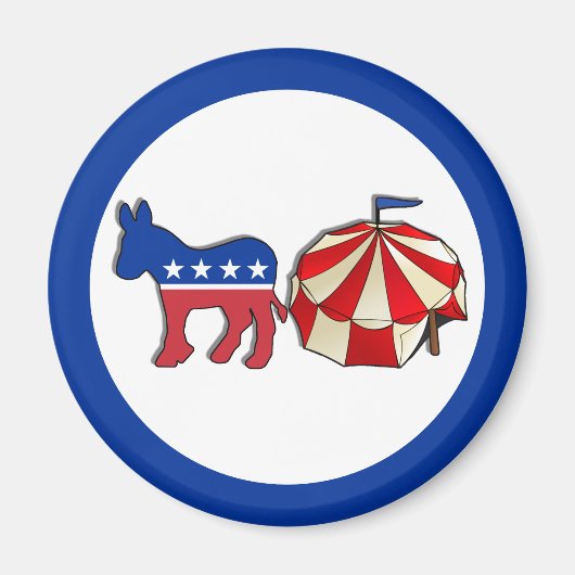 Démocrate Circus Donkey Magnet (Devant)