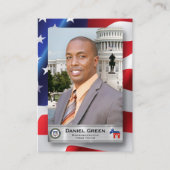 Démocrate Congrès des États-Unis Cartes de commerc (Devant)