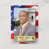 Démocrate Congrès des États-Unis Cartes de commerc (Devant)