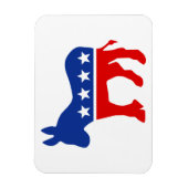 Démocrate Donkey Premium Magnet (Vertical)