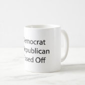 Démocrate républicain pissé outre de la tasse de (Devant droit)