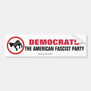 Democraten De Amerikaanse Fascistische Partij Bumpersticker