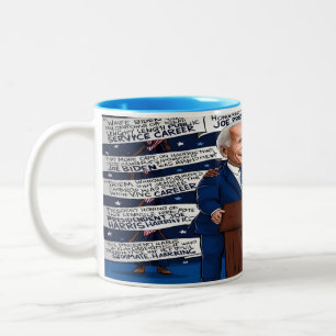 Democraten eren Biden, omhelzen Harris - 11oz Cera Tweekleurige Koffiemok