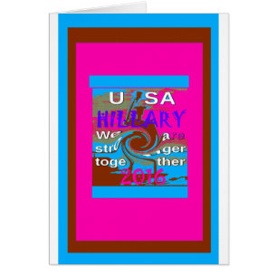 Democraten Hillary for USA President We zijn sterk