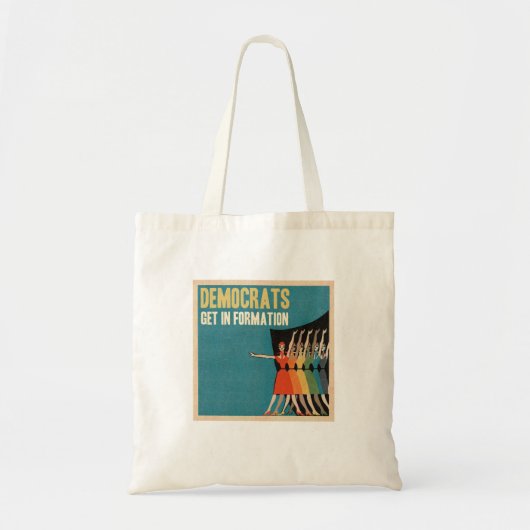 Democraten krijgen Canvas tas in formatie (Voorkant)
