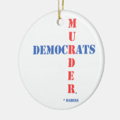 Democraten Murder Keramisch Ornament (Links)