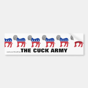 Democraten NPC Cuck Army Bumpersticker