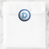 Democraten Ronde Sticker (Tas)