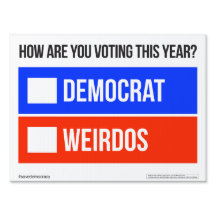 Democraten tegen WEIRDOS Politieke tuin