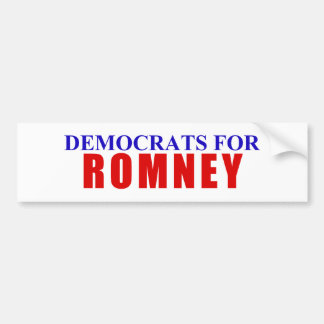 Democraten voor Romney Bumpersticker