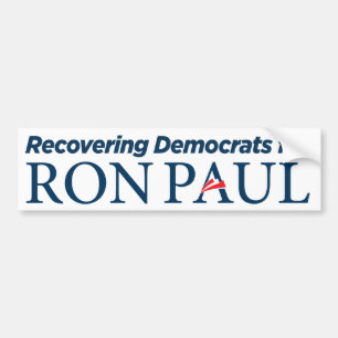 Democraten voor Ron Paul Bumpersticker