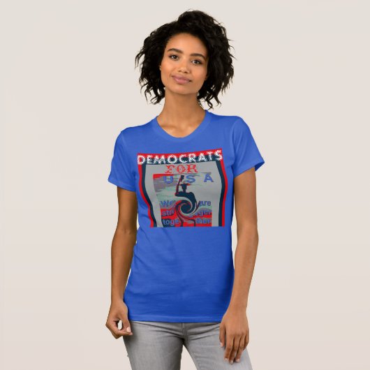 Democraten VS we zijn sterker samen Vrouwen T-shirt (Voorkant volledig)