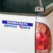 Democraten zijn de ergste Bumpersticker (Op Truck)