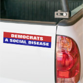 Democraten zijn een sociale Bumpersticker (Op Truck)
