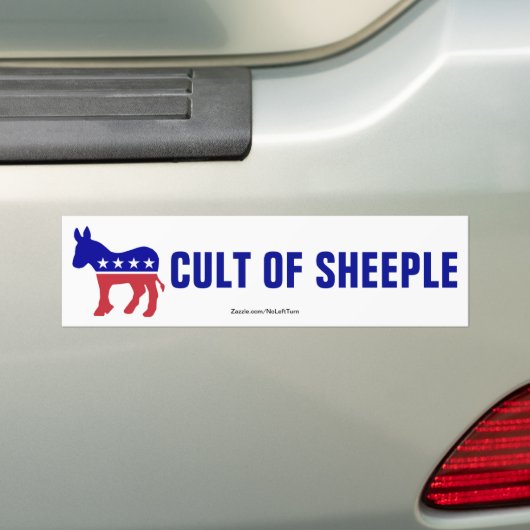 Democraten zijn het resultaat van schaap bumpersticker (Op auto)