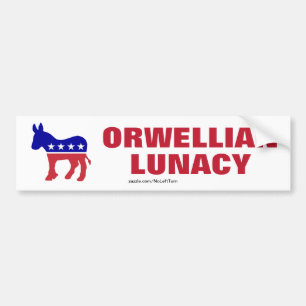 Democraten zijn orwelliaanse leugenachtigheid bumpersticker
