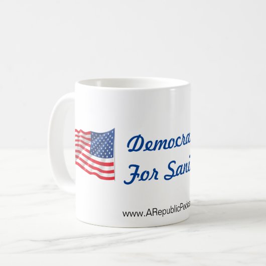 Démocrates pour Sanity Mug (Devant gauche)