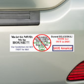 Democratic Alexandria Ocasio-Cortez Edit JAAR Bumpersticker (Op auto)
