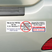 Democratic Elizabeth Warren geeft het JAAR uit Bumpersticker (Op auto)