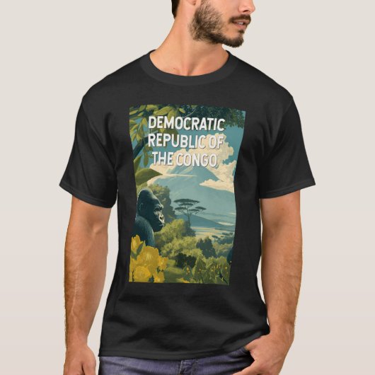 Democratic Republic of the Congo Illustration T-shirt (Voorkant)
