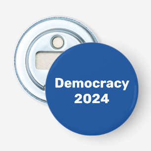 Democratie 2024 Presidentiële stembusopener Button Flesopener