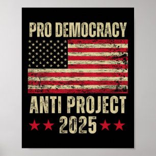 Democratie Anti Project 2025 Stop Project 2025 Ant Poster