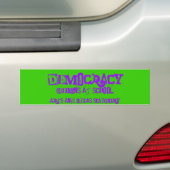democratie begint op school bumpersticker (Op auto)