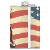 Democratie / Bescherm het kolf Heupfles (Achterkant)