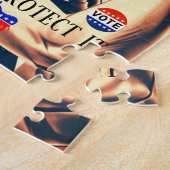 Democratie / Bescherm het puzzel (Zijkant)