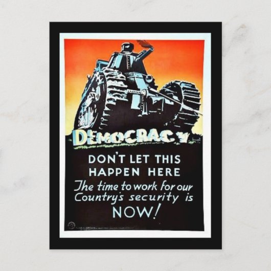 Democratie Briefkaart (Voorkant)