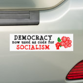 Democratie Bumpersticker (Op auto)