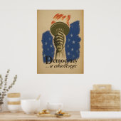 Democratie een Uitdaging  Poster van WPA (Keuken)