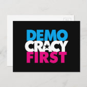 Democratie eerste Briefkaart (Voorkant / Achterkant)