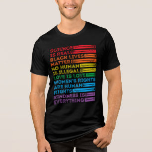 Democratie en gelijkheid voor iedereen Tri-Blend shirt