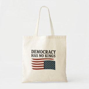 Democratie heeft geen koning tegen Trump Tote Bag